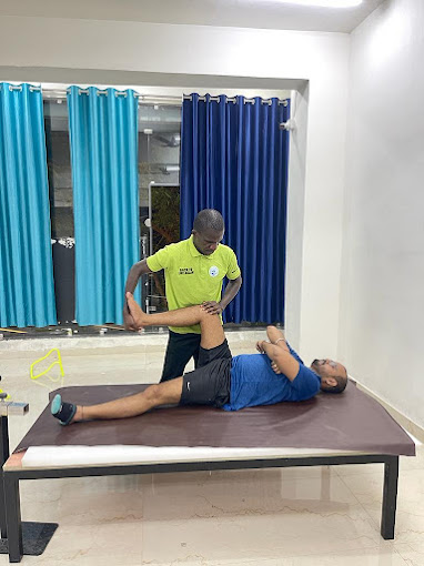 Modern physiotherapy treatment room